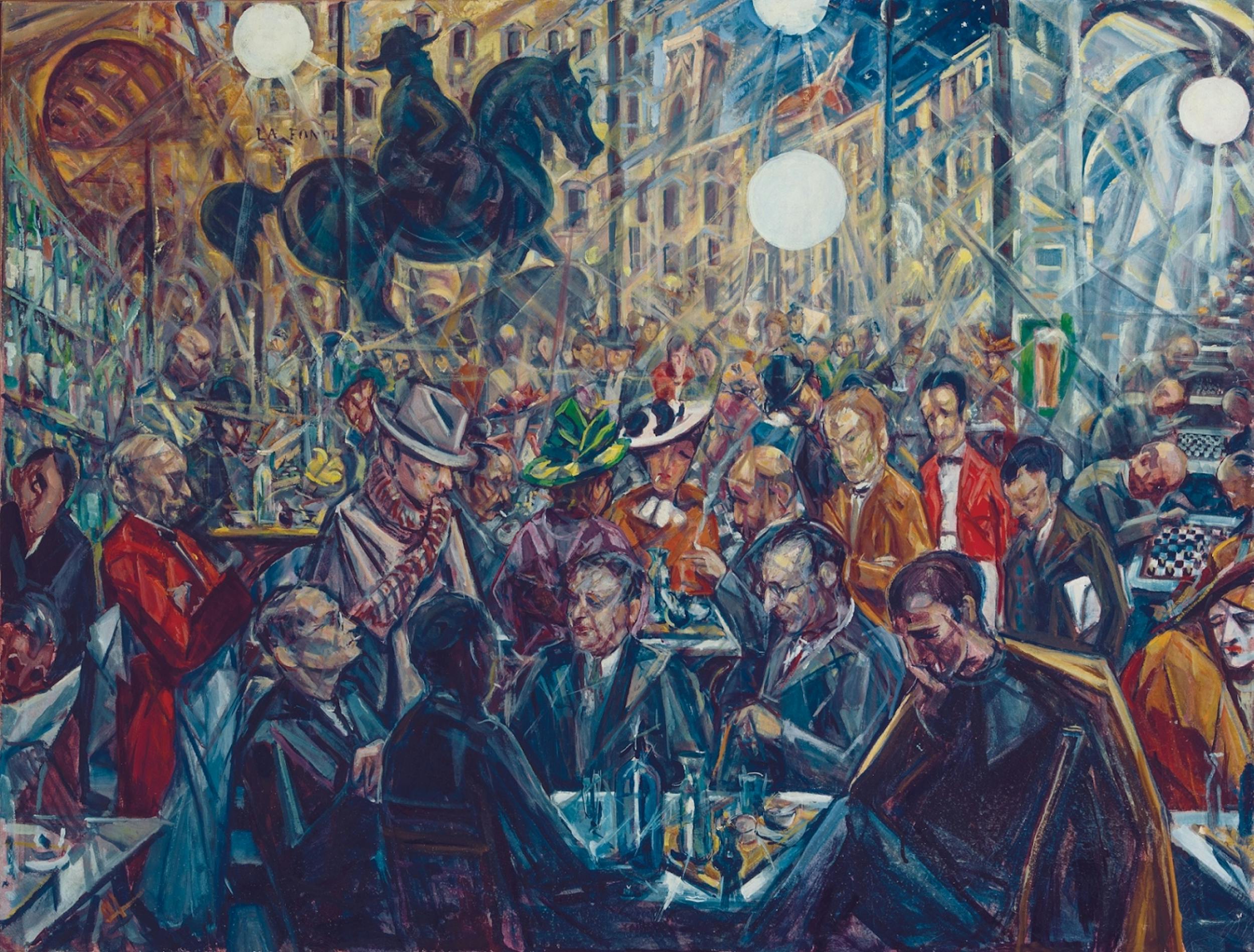 Baccio Maria Bacci (Firenze 1888-1974) Solaria alle Giubbe Rosse 1930-1940 olio su tela donato dall’autore, 1969 Firenze, Galleria d’arte moderna di Palazzo Pitti