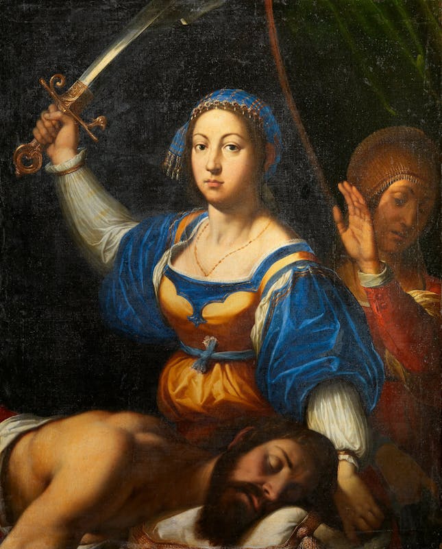 Jacopo Ligozzi (Verona 1547 – Firenze 1627), Giuditta e Oloferne, XVII secolo (1602), olio su  tela. Firenze, Gallerie degli Uffizi, Galleria Palatina ed Appartamenti Reali