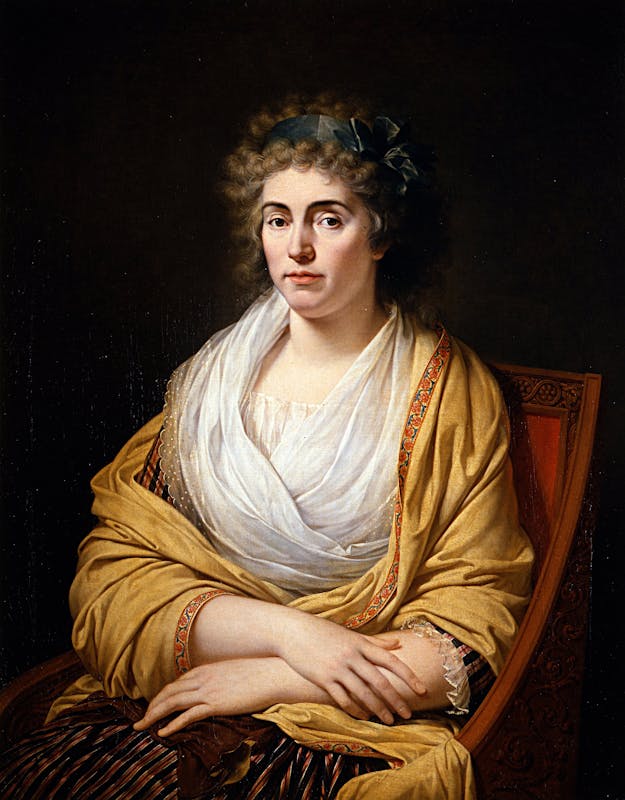 François-Xavier Fabre (Montpellier, Francia 1766 – 1837), Ritratto della Contessa  d'Albany, 1793, olio su tela. Firenze, Galleria degli Uffizi, Depositi