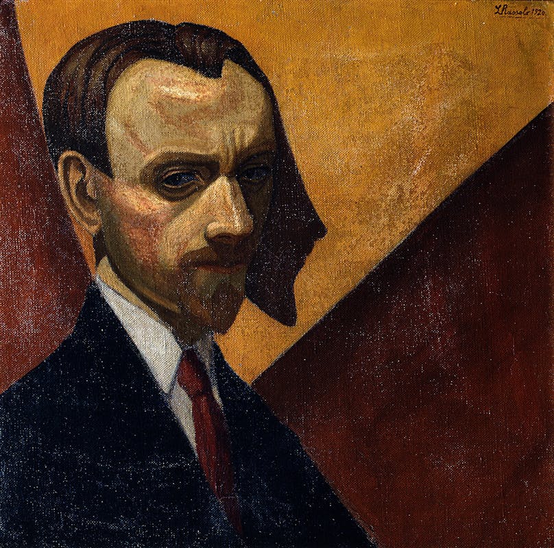Luigi Russolo (Portogruaro 1885 - Laveno-Mombello 1947), Autoritratto di Luigi Russolo,  1920, olio su tela. Firenze, Galleria degli Uffizi, Depositi
