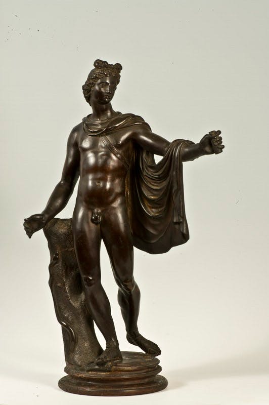 Willem Danielsz van Tetrode (Delft, Olanda 1530 - 1587), Apollo, bronzo. Firenze, Galleria degli Uffiz