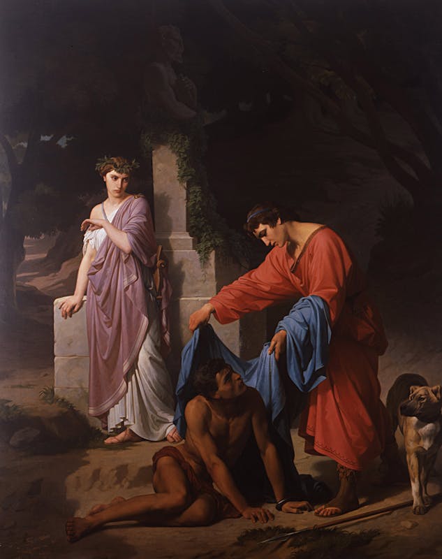 Luigi Mussini (Berlino 1813 - Siena 1888), Eudoro e Cimodoce (Bozzetto), XIX secolo (1855), olio su tela. Firenze, Galleria d’Arte Moderna, Depositi