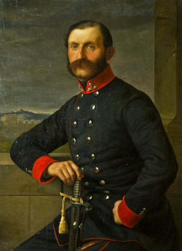 Vincenzo Lami (1807-1892), Ritratto di Pietro Gismundi, XIX secolo (1856), olio su tela. Firenze, Galleria d’Arte Moderna, Depositi