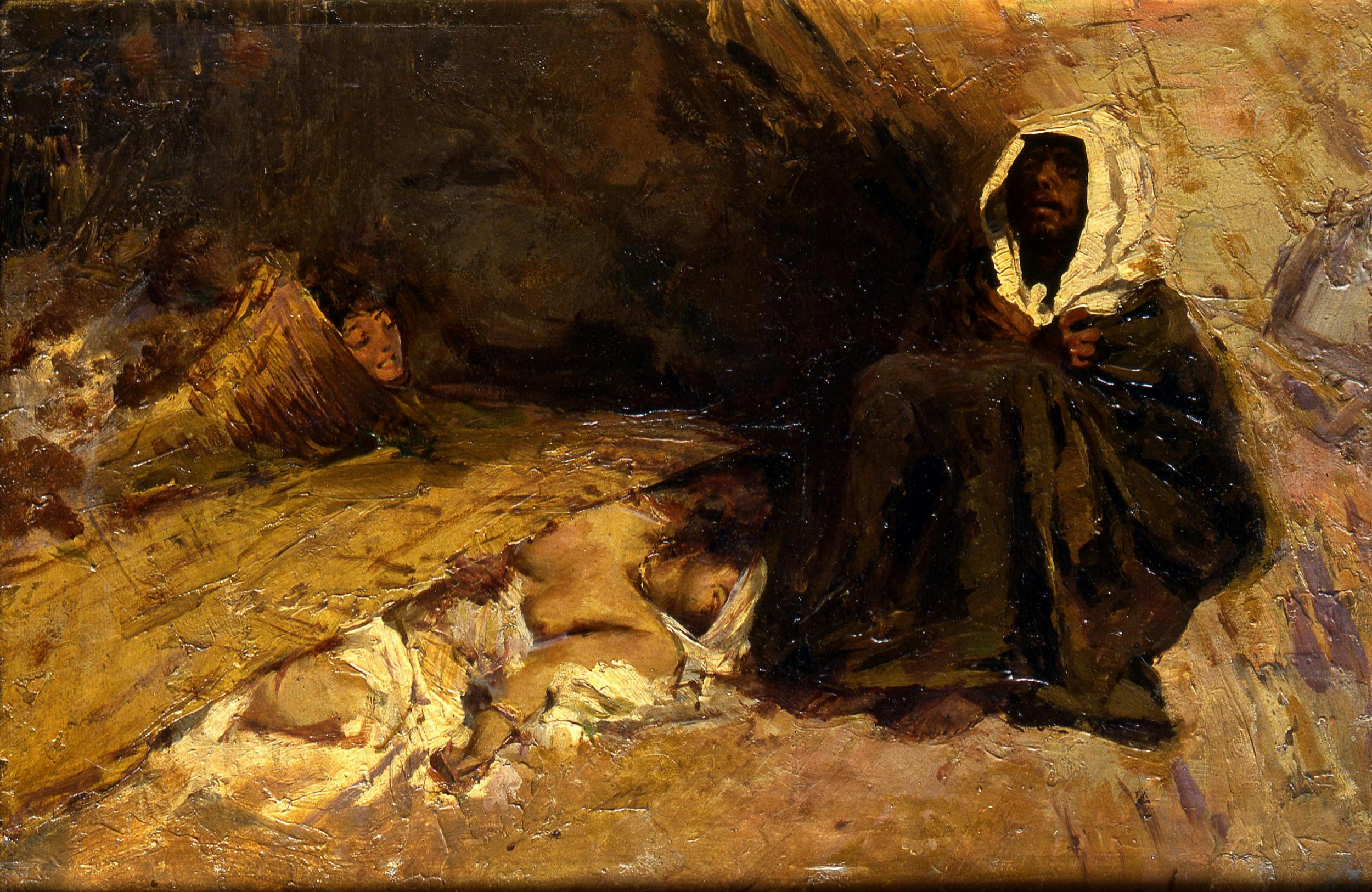 Domenico Morelli (Napoli 1823 - 1901), Tentazioni di Sant’Antonio Abate, XIX secolo (1897), olio su tela. Firenze, Galleria d’Arte Moderna, depositi