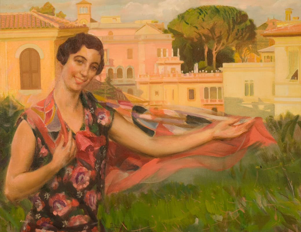 Giacomo Balla (Torino 1871 - Roma 1958), Ritratto di Luce Balla, 1928, olio su tela. Firenze, Galleria degli Uffizi, Depositi