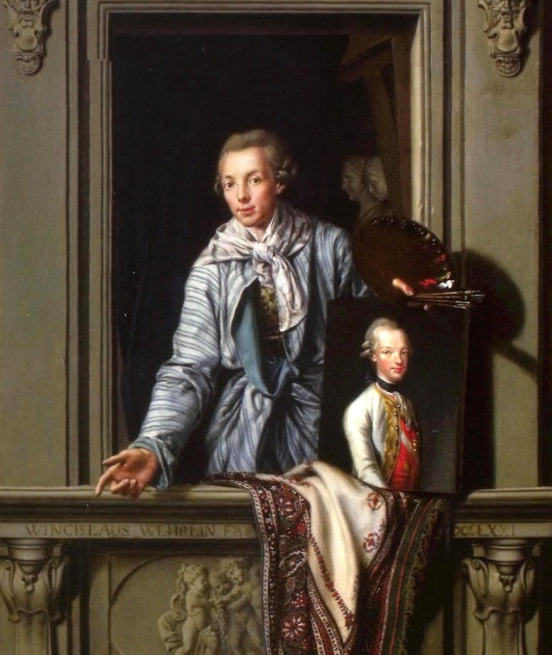 Wenceslaus Wehrlin, portrait artist in the Italian courts of the second half of the 18th century