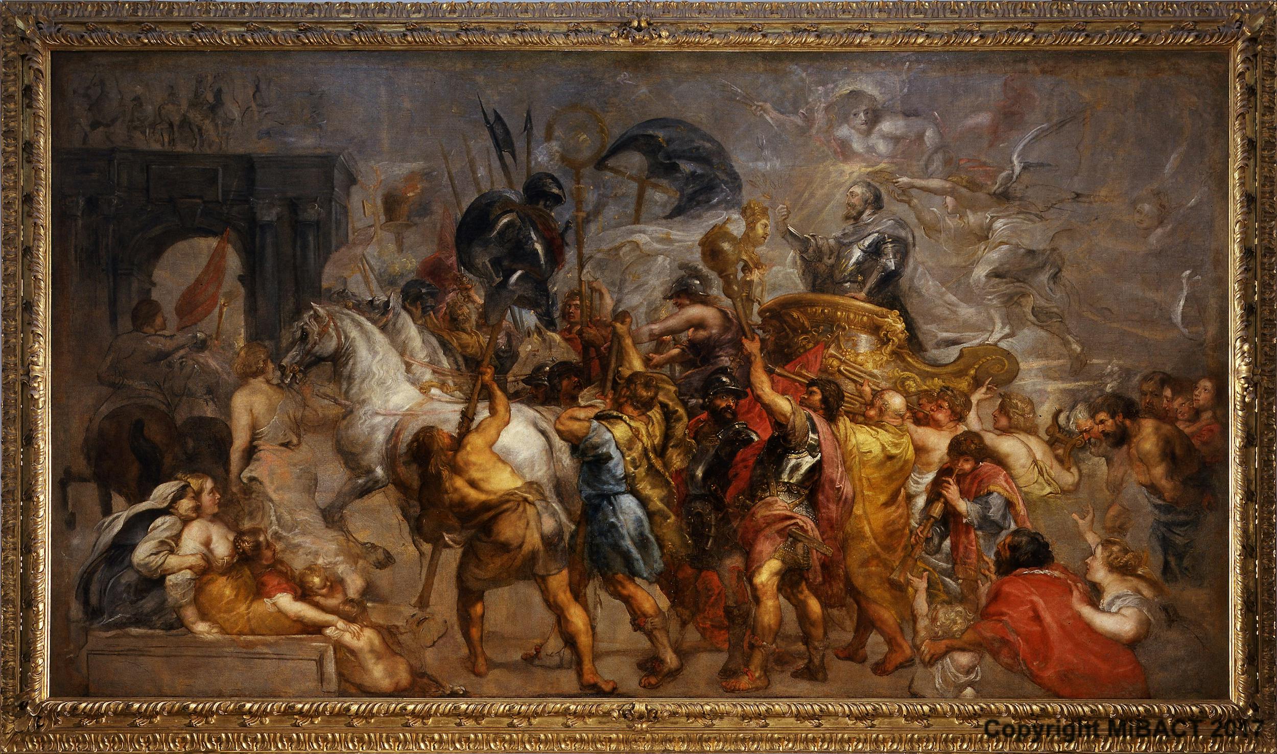 Pieter Paul Rubens (Siegen, 28 giugno 1577 – Anversa, 30 maggio 1640)‘L’ingresso di Enrico IV a Parigi'