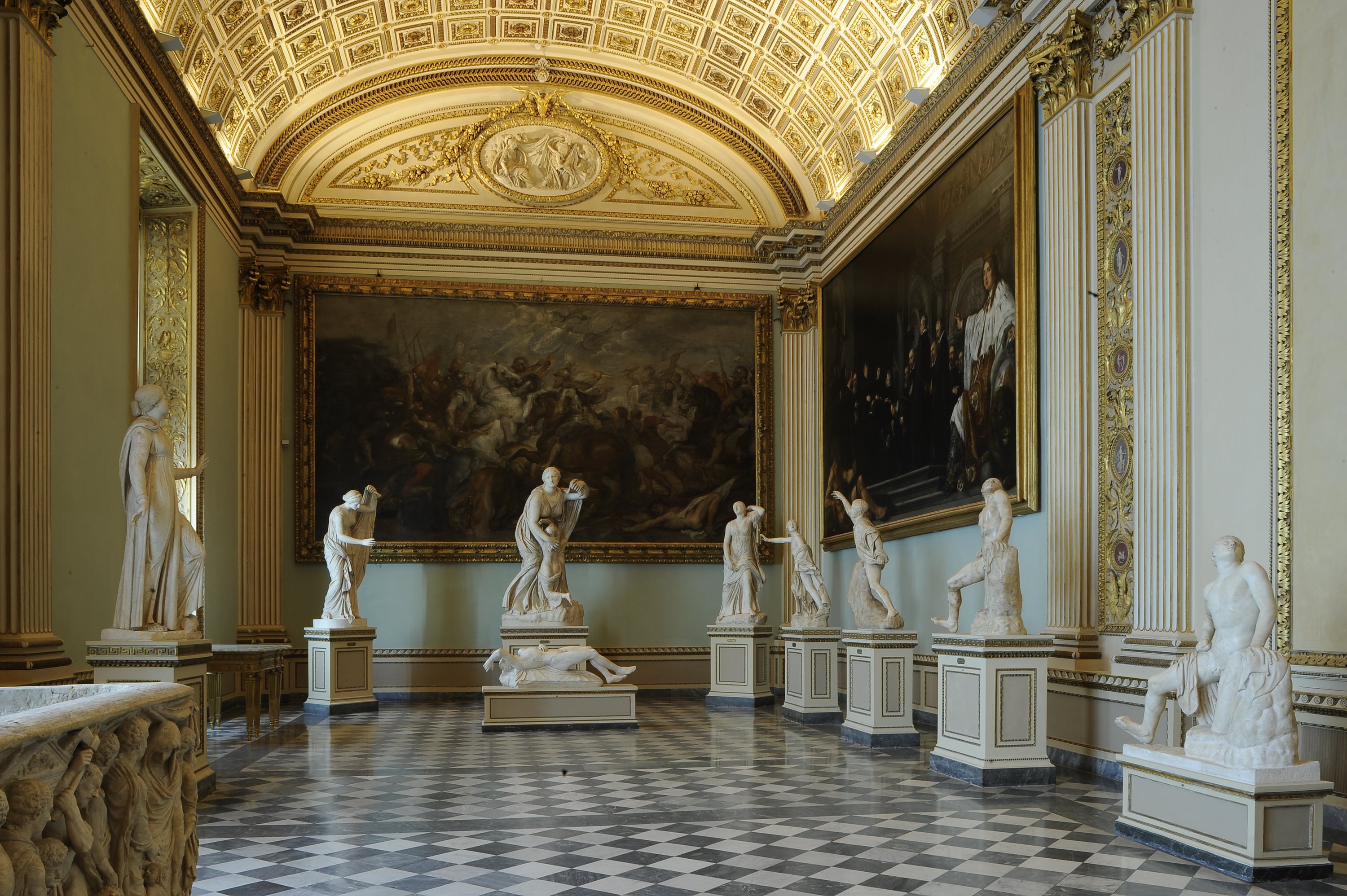 The Niobe room at the Uffizi Artworks Uffizi Galleries