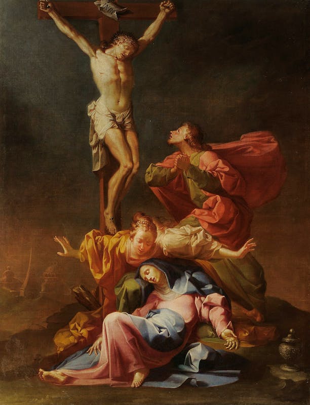 Francesco Conti (Firenze 1681 - 1760), Crocifissione, olio su tela. Firenze, Gallerie degli Uffizi, Galleria Palatina ed Appartamenti Reali, Depositi 