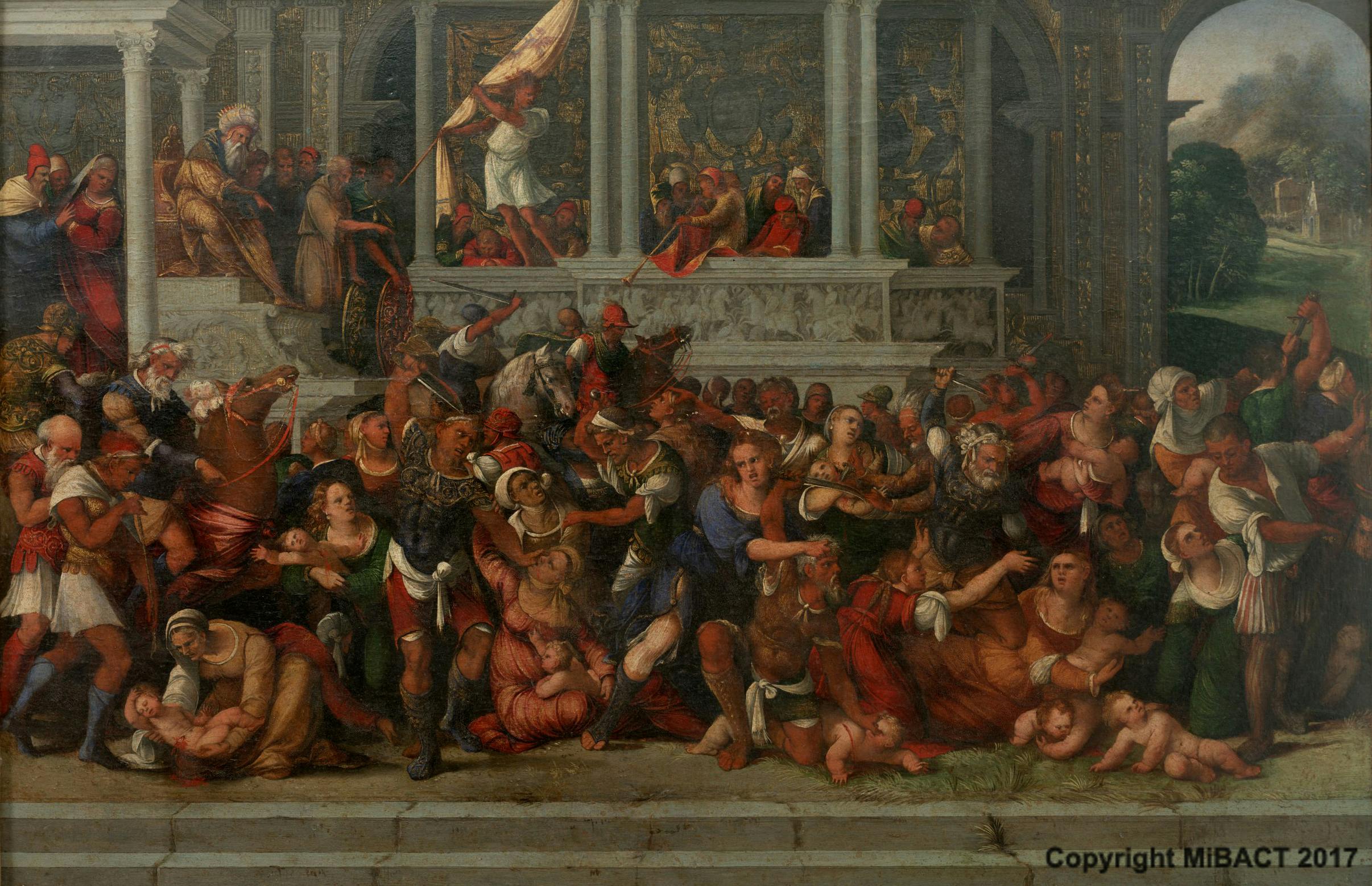 La Strage Degli Innocenti Prove Storiche La strage degli innocenti di Ludovico Mazzolino | Opere | Le Gallerie