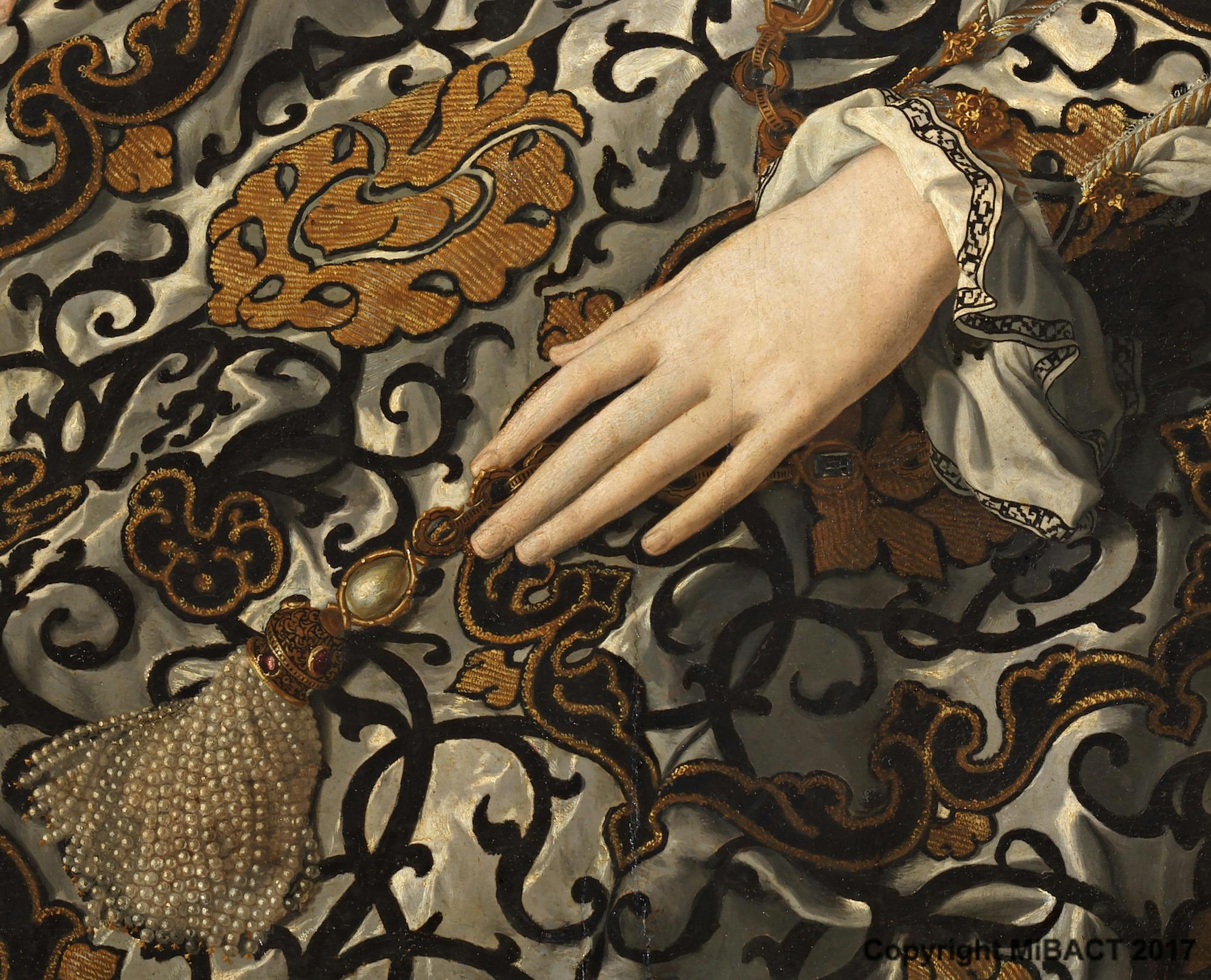 Eleonora di Toledo e il figlio Giovanni, Agnolo Bronzino - dettaglio