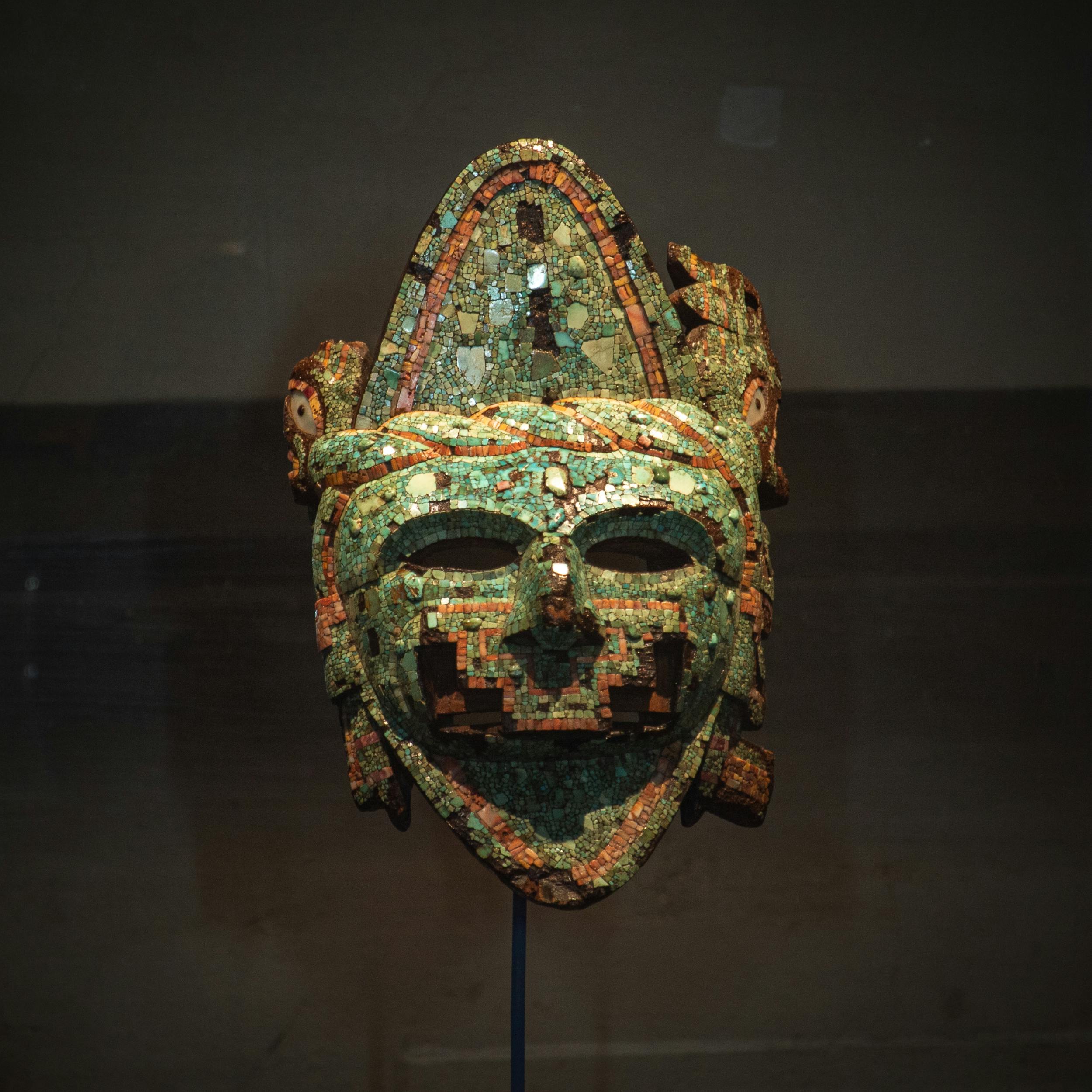 Arte Mixteca, Maschera di divinità, periodo post classico tardo (XV-XVI sec.)Roma Museo delle Civiltà