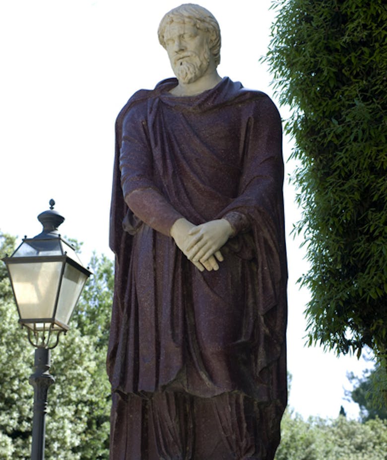 Statue of a barbarian prisoner (Dace capillatus o comatus)