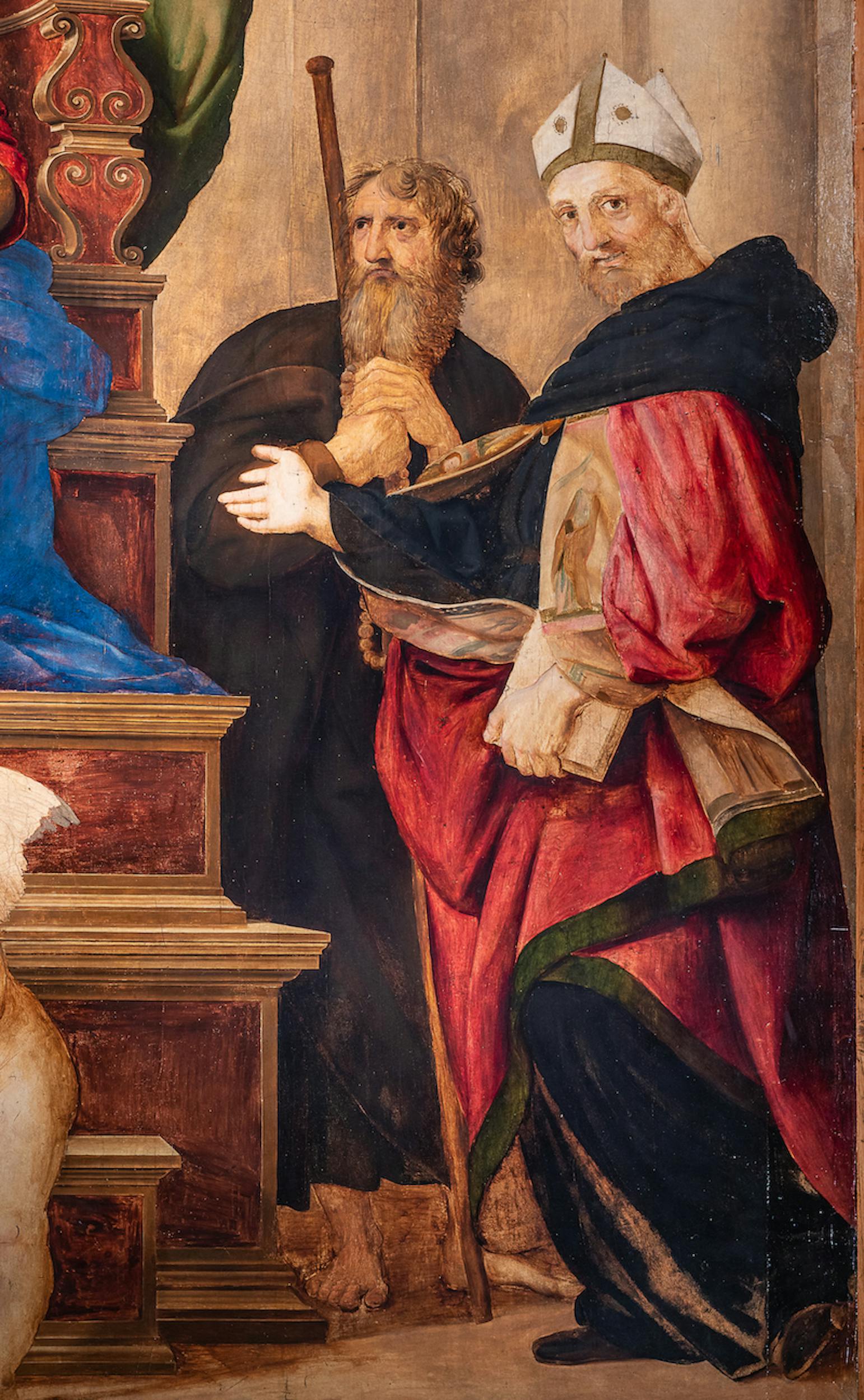 Raffaello, Madonna del Baldacchino, dettaglio