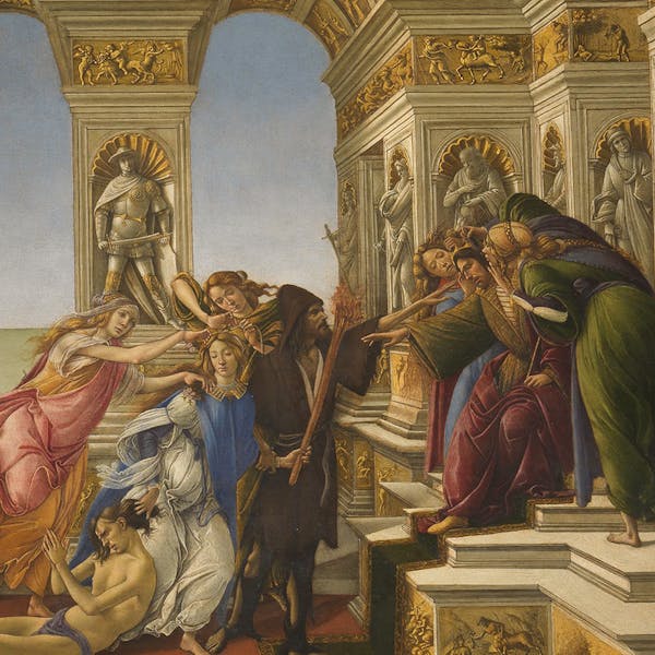 Calumny of Apelles, by Sandro Botticelli | Artworks | Uffizi Galleries